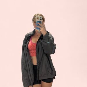 Old Navy Gray Utility Jacket Relaxed Fit